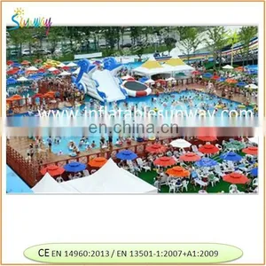 Durable Waterproof Rectangular Portable Swimming Pools With Silde thumbnail-4