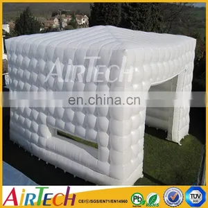 White Fire Resistant Inflatable Event Tent, Inflatable Cube Tent, Large PVC Rectangular Tent thumbnail-1