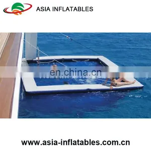 Inflatable Swim Pool With Net Play On Water / Inflatable Pools For Boat thumbnail-1