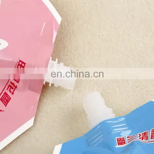 Customized Reusable Laundry Detergent Packaging Bag Spout Pouch Bag / Liquid Stand up Spout Pouch With Top thumbnail-4