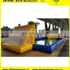 New Summer Water Game Play Football Field Inflatable Soccer Field for Sale thumbnail-1