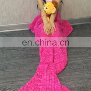 Wholesale Beautiful Mermaid Sleeping Blanket for Kids Adult Baby thumbnail-1