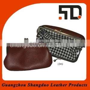 Old Fashion Design High Quality Leather Woman Coin Wallet thumbnail-1