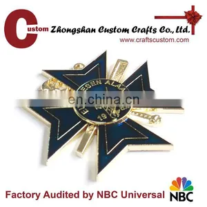 Promotional Gifts Honor Cross With Hard Enamel Souvenir Metal Keychain thumbnail-2