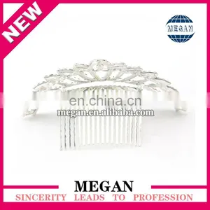 China Factory Price Children and Adult Rhinestone Tiara Comb Hair Crown thumbnail-2