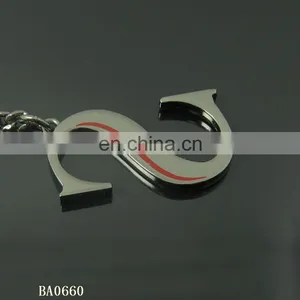 Custom Metal English Letters Key Ring Zinc Alloy Keychains thumbnail-5