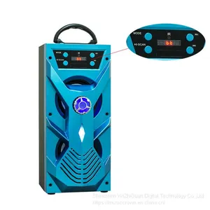 Audio Amplifier 4 Inch 10W Wood Portable Multifunctional Wireless Trolley Speakers thumbnail-4