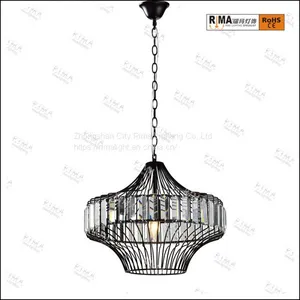 RM5129 Iron Pendant Light Interior Decorative Cage Industrial Vintage Pendant Lamps thumbnail-2