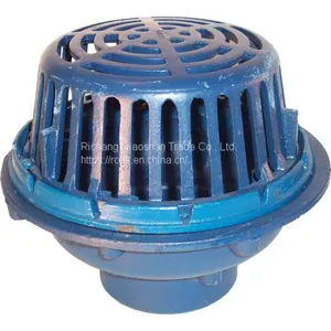 Middle Sump 12 Inches Cast Iron Roof Drain With 2 Inch Push-On Outlet for Roof Drainage thumbnail-1