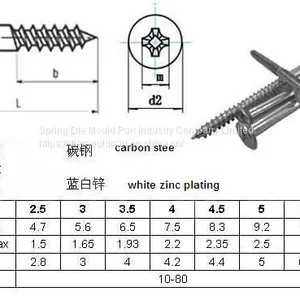 High Tension Fasteners OEM Full Size Wood Screw Din7997/571 thumbnail-4