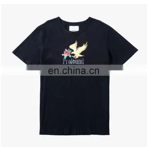 DiZNEW Custom Mens Logo 100% Cotton Plain T-shirt Embroidered Hot Sale Made In China thumbnail-2