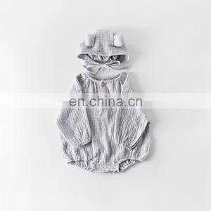 Baby Fashion Soft Rompers Full Sleeve Baby Bamboo Cotton Romper thumbnail-3