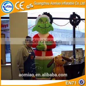 2016 Christmas Decoration Led Christmas Light Outdoor Inflatable Christmas Grinch for Sale thumbnail-1