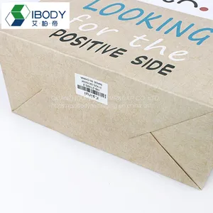 Custom Logo White Brown Kraft Paper Shopping Bags for GiftHot Sale Products thumbnail-5