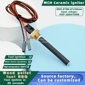 110V/240V MCH Ceramic Igniter Ceramic Ignition Stick MCH Ceramic Heater MCH Ceramic Heating Tube Can OEM or ODM thumbnail-2