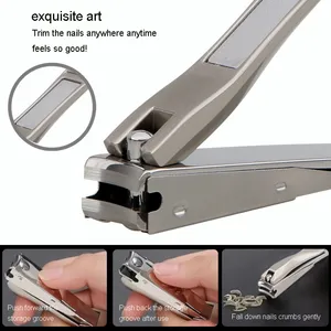 Amazon Wholesale Stainless Steel Nail Clipper Mantis Shape With Storage Groove thumbnail-2