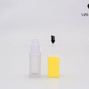 LP008 Wholesale Empty Transparent Square Lip Gloss Tube Container With Private Logo thumbnail-3