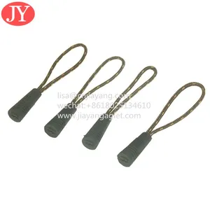 Manufacturer Hot Selling Rubber Zipper Puller 3mm Polyester Rope Inject Zipper Slider Cords thumbnail-2