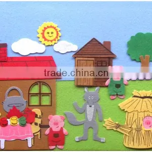 China Supplier Innovative Products Games for Girls Dress up New Intelligent ToyFelt Fabric Arts & Crafts Puzzle Jigsaw thumbnail-2