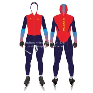 Latest Design Custom Short Track Inline Speed Skating Skin Suit Compression Spandex Skate Racing Skin Suits thumbnail-1