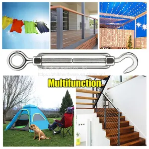 304/316 Stainless Steel European Open Body Turnbuckle(book&eye) thumbnail-5