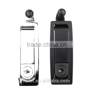 Swing Handle Chrome Plated Metal Plane Lock for Electric Cabinet thumbnail-4