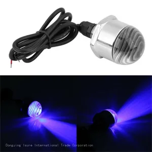 ISURE MARINE Boat Navigation Light，12V Round Blue LED Underwater Light Lamp & Drain Plug 304 Stainless Steel Boat Accessories thumbnail-3