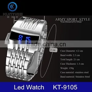 Express LCD Watch Iron Man Wrist Watch Stainless Steel Men's Watch thumbnail-3