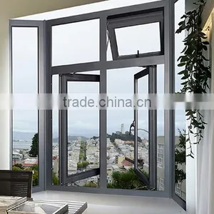 Aluminium Double Casement Glass Windows With AS2047 thumbnail-1