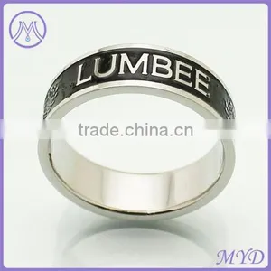 Modern Artificial Diamond 2014 Women Silver 316L Stainless Steel Ring thumbnail-5