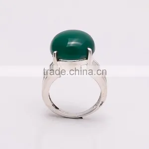 GREEN ONYX RING ,925 Sterling Silver Jewelry Wholesale,WHOLESALE SILVER JEWELRY,SILVER EXPORTER,SILVER JEWELRY FROM INDIA thumbnail-3