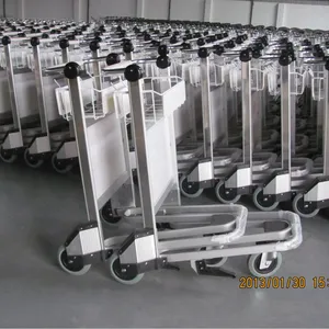 Aluminium Material Airport Luggage Trolley thumbnail-2