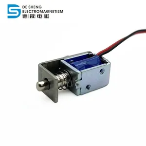 Wholesale DS-0415 12v 24v 3mm Stroke Push Pull Open Frame Mini Solenoid thumbnail-4