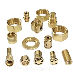 Custom CNC Lathe Turned Brass Screws Nuts Threaded Connectors thumbnail-2