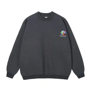 Fashionable 3D Printed Cotton French Terry Crew Neck Sweatshirt thumbnail-3