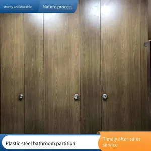 Partition Boards for Public Restrooms in Gemo Monastery, Aba. Installation and Heightening of Partition Walls With Wood-grained Anti-bacterial Compact Laminate Boards. Dimensions of Toilet Partitions thumbnail-3
