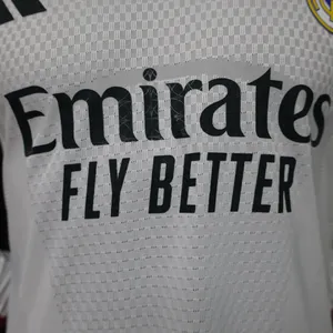 New 26-27 Real Madrid Home Long Sleeve Player Version Jersey High-Quality La Liga Short Sleeve Breathable Men's Sports Soccer Jersey thumbnail-3