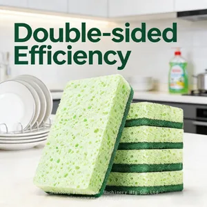 Factory Customize Kitchen Clean Sponge Pad Sustainable Cellulose Cleaning Sponge thumbnail-1