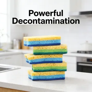 Heavy-Duty Cellulose Scrub Sponge Tough on Grease & Grime thumbnail-1