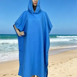 Wholesale Custom Printed Surf Ponchos - Bulk Adult Hooded Towel Robe Manufacturer, Private Label Microfiber Changing Robes Supplier thumbnail-1