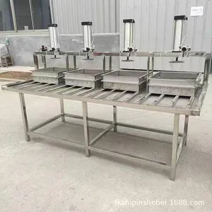 Commercial Tofu Molding Machine, Small and Medium-sized Bean Product Equipment, Stainless Steel Pneumatic Press With Technical Support thumbnail-5