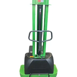 Portable Semi Electric Pallet Truck for Cargo Self-Loading Stacker With Capacities of 500kg 700kg 1000kg 1300kg Similar Forklift thumbnail-5