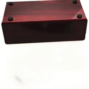 Production and Customization of Wooden Boxes for Pilot Polarized Glasses, Silk - Printed With Logo, Mahogany Color on the Outside and Yellow on the Inside thumbnail-1