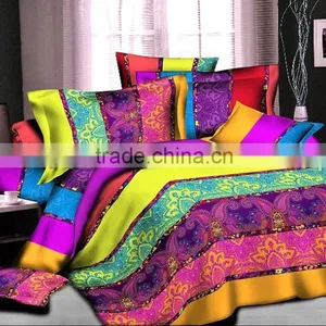 High Quality 3D Colorful Disperse Printing Bedding Set thumbnail-1