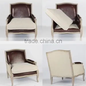 RCH-4234 Good Quality Antique Office Leather Armchair thumbnail-3