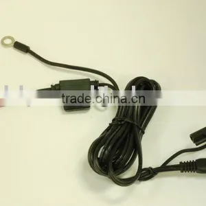 26/0.16BC Black Twins Wire ,one End Crimp 8.0 Terminal Molding 10A Fuse Holder SR thumbnail-1