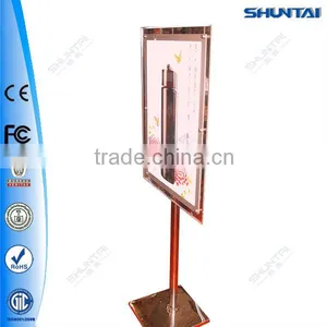Transparent Acrylic Stand Up Sign Holder With Led Light for Advertisement thumbnail-1