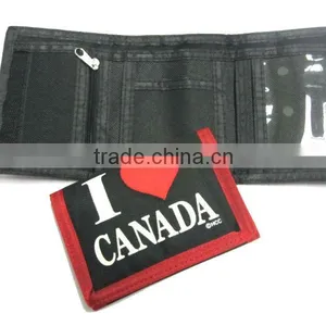 2016 Best Selling Top Quality Logo Printed Nylon Zipper Wallet thumbnail-1