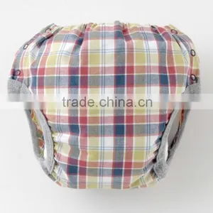 Made in Japan Products High Quality Cool Check Pattern Cloth Nappies Baby Diapers Wholesale for Hot Selling Item thumbnail-4
