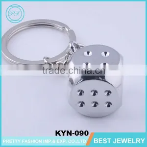 Creative Metal Key Ring Dice Pendant Creative Personalized Keychain Models Small Gifts Keychain Manufacturers In China thumbnail-1